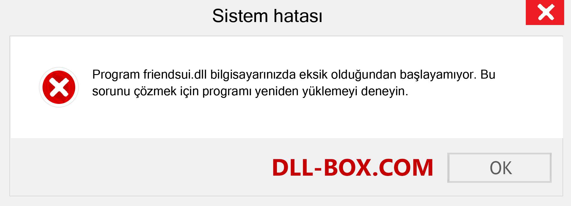 friendsui.dll dosyası eksik mi? Windows 7, 8, 10 için İndirin - Windows'ta friendsui dll Eksik Hatasını Düzeltin, fotoğraflar, resimler